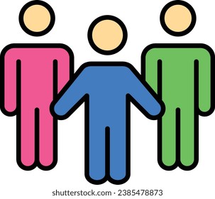 Team vector icon. Can be used for printing, mobile and web applications.