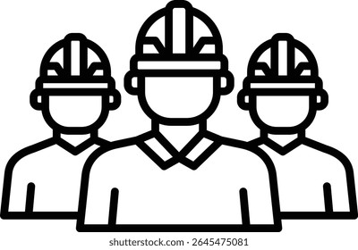Ícone de vetor de equipe. Pode ser usado para impressão, aplicativos móveis e da Web.