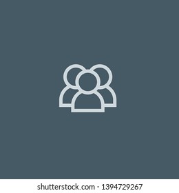 Team vector icon. Team concept stroke symbol design. Thin graphic elements vector illustration, outline pattern for your web site design, logo, UI. EPS 10.