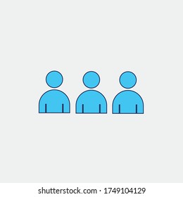 Team-Vektorsymbol Gruppe von Personen Symbol