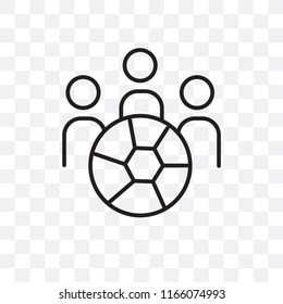 Team vector icon isolated on transparent background, Team logo concept