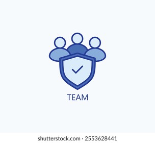 Team vector, icon or logo sign symbol illustration