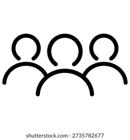 Team vector icon set.  Family Illustration sign collection. Users symbol. People logo.