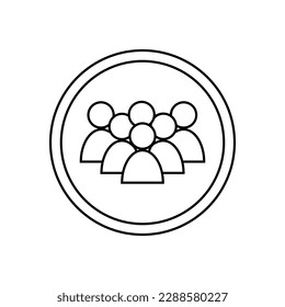 Team Vector icon set. Teamwork illustration sign collection. chat symbol. communication logo.