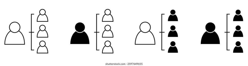 Team vector icon set. Teamwork illustration sign collection. Development  symbol. Progress  logo. 