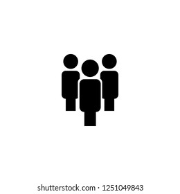team vector icon. team sign on white background. team icon for web and app