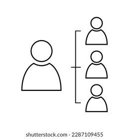 Team Vector icon . Teamwork illustration sign. chat symbol. communication logo.