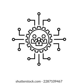 Team Vector icon . Teamwork illustration sign. chat symbol. communication logo.