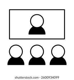 Team vector icon. Teamwork illustration sign. Development symbol. Progress  logo. 