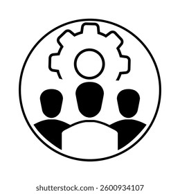 Team vector icon. Teamwork illustration sign. Development symbol. Progress  logo. 