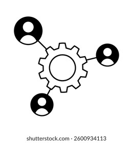 Team vector icon. Teamwork illustration sign. Development symbol. Progress  logo. 