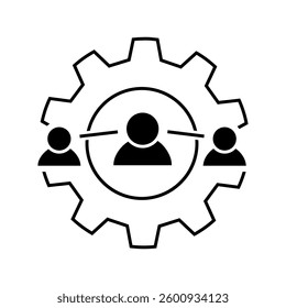 Team vector icon. Teamwork illustration sign. Development symbol. Progress  logo. 