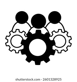 Team vector icon. Teamwork illustration sign. Development symbol. Progress  logo. 