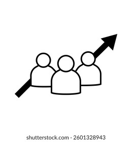 Team vector icon. Teamwork illustration sign. Development symbol. Progress  logo. 