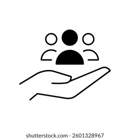 Team vector icon. Teamwork illustration sign. Development symbol. Progress  logo. 