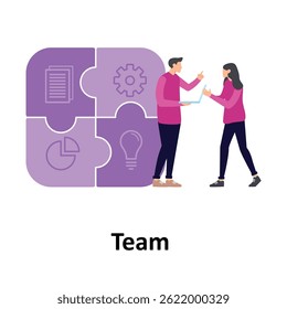 Team Vector illustration which can easily modify or edit

