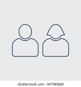Team Vector Line Icon. Eps.-10.