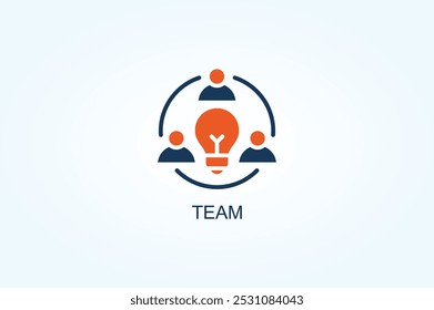 Ilustração Do Símbolo Do Vetor Ou Sinal De Logotipo Da Equipe