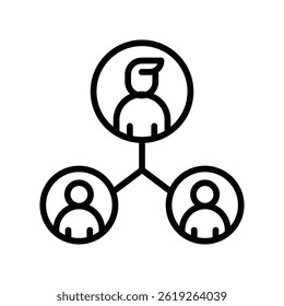 Team Vector outline icon. Eps10 file 