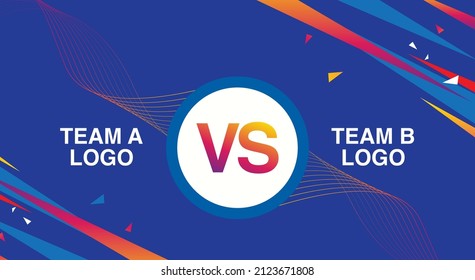 Team A vs Team B cricket templet.
vector illustration.
