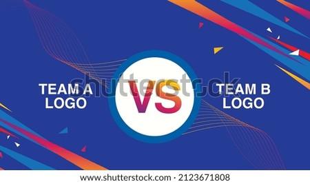 Team A vs Team B cricket templet.
vector illustration.