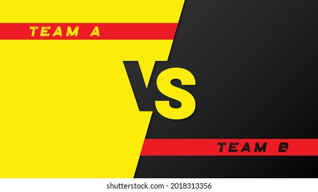 Team VS Team Background Design