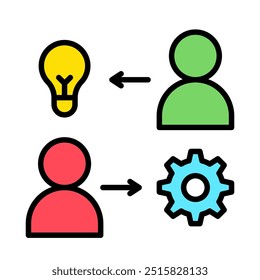 Icono de trabajo de Equipo para empresas