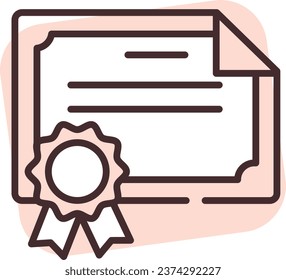 Teamarbeitszeugnis, Illustration oder Symbol, Vektorgrafik auf weißem Hintergrund.