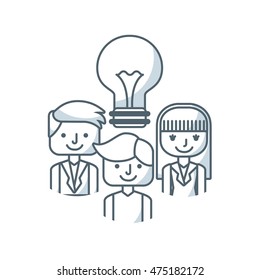team work concept isolated icon vector illustration design