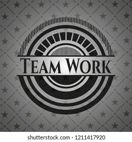 Team Work dark badge