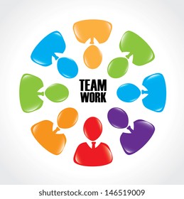 team work design over white background vector illustration