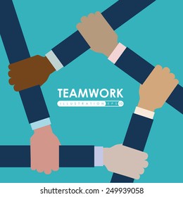 team work design, vector illustration eps10 graphic 