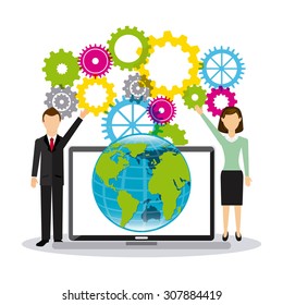 team work design, vector illustration eps10 graphic 