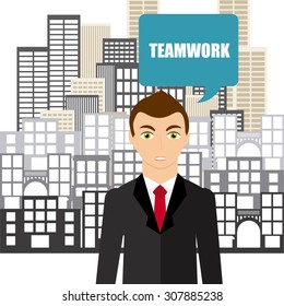 team work design, vector illustration eps10 graphic 