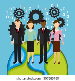 team work design, vector illustration eps10 graphic 