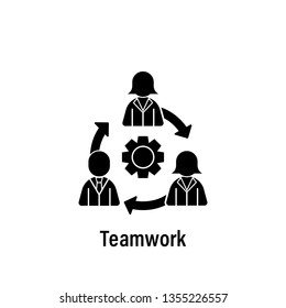 Team work, gear, team, users icon. Element of team work icon. Premium quality graphic design icon. Signs and symbols collection icon for websites, web design