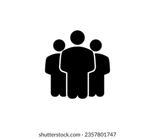 Team work icon design. Meeting, group, team, people, conference, leader, discussion, collaboration, research vector design and illustration.
