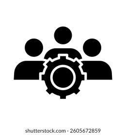 Team Work Icon Element for Design
