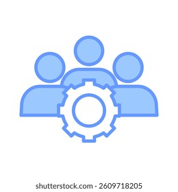Team Work Icon Element for Design