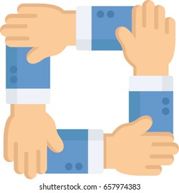 Team work icon illustrated