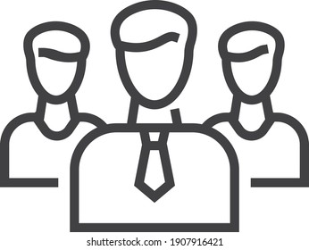 team work icon. team leader icon vector