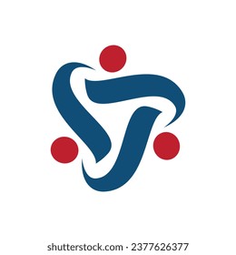 Symbol für Teamarbeit, Vektorgrafik