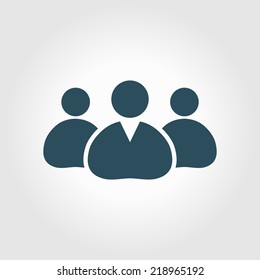 Team work  icon. Office workers and business team.