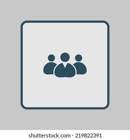 Team work  icon. Office workers and business team.
