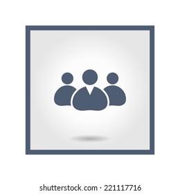 Team work  icon. Office workers and business team.
