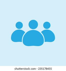 Team work  icon. Office workers and business team.