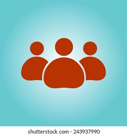 Team work  icon. Office workers and business team.