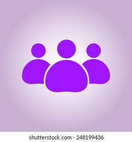 Team work  icon. Office workers and business team.