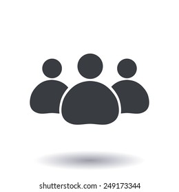 Team work  icon. Office workers and business team.