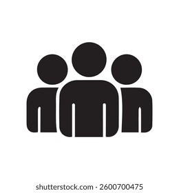 Team work icon. Office workers and business team.